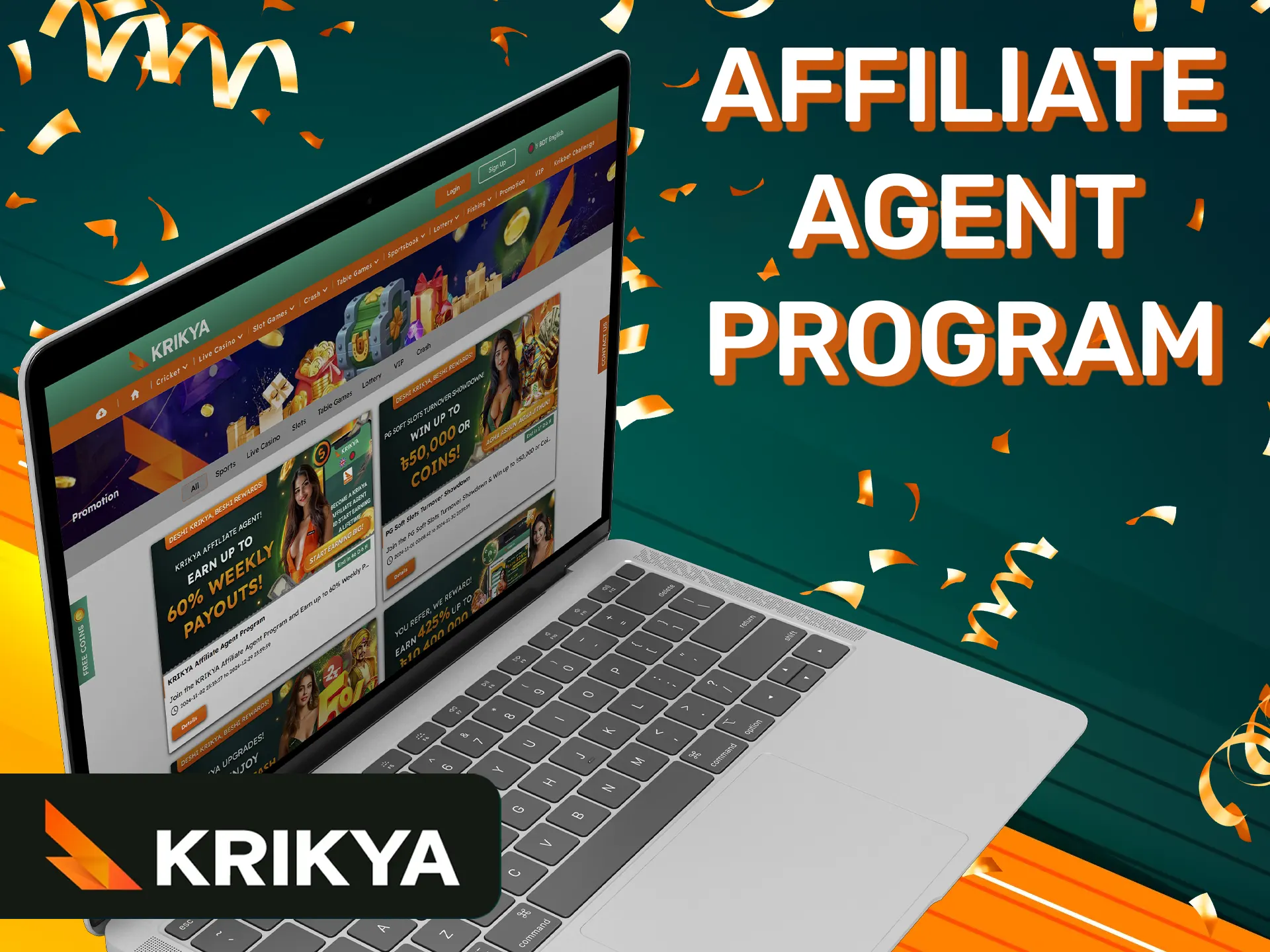 Become Krikya affiliate agent and get some extra benefits.