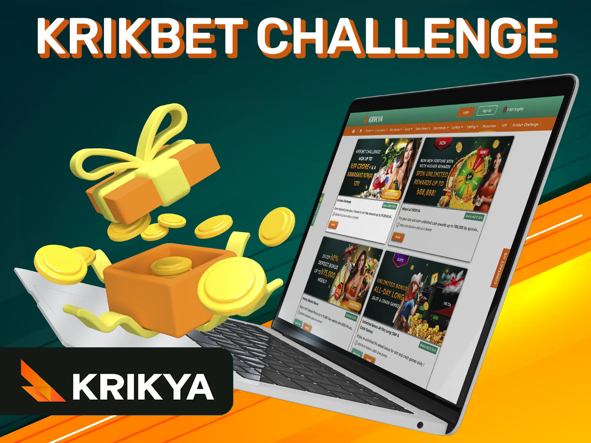 Win cash prizes with Krikbet challenge at Krikya.