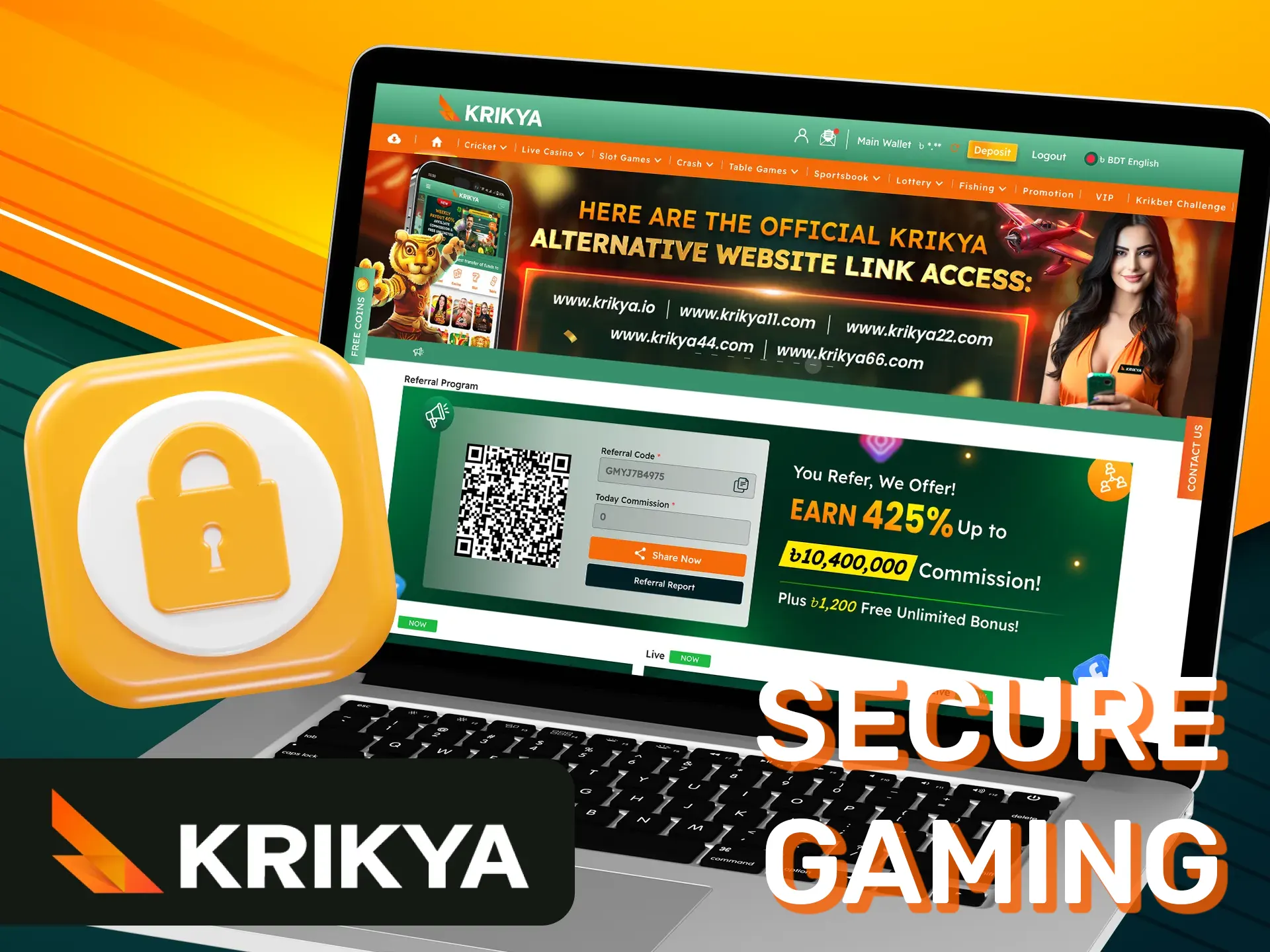 Gaming experience for Bangladeshi players at Krikya with top-notch security and trusted payment options.