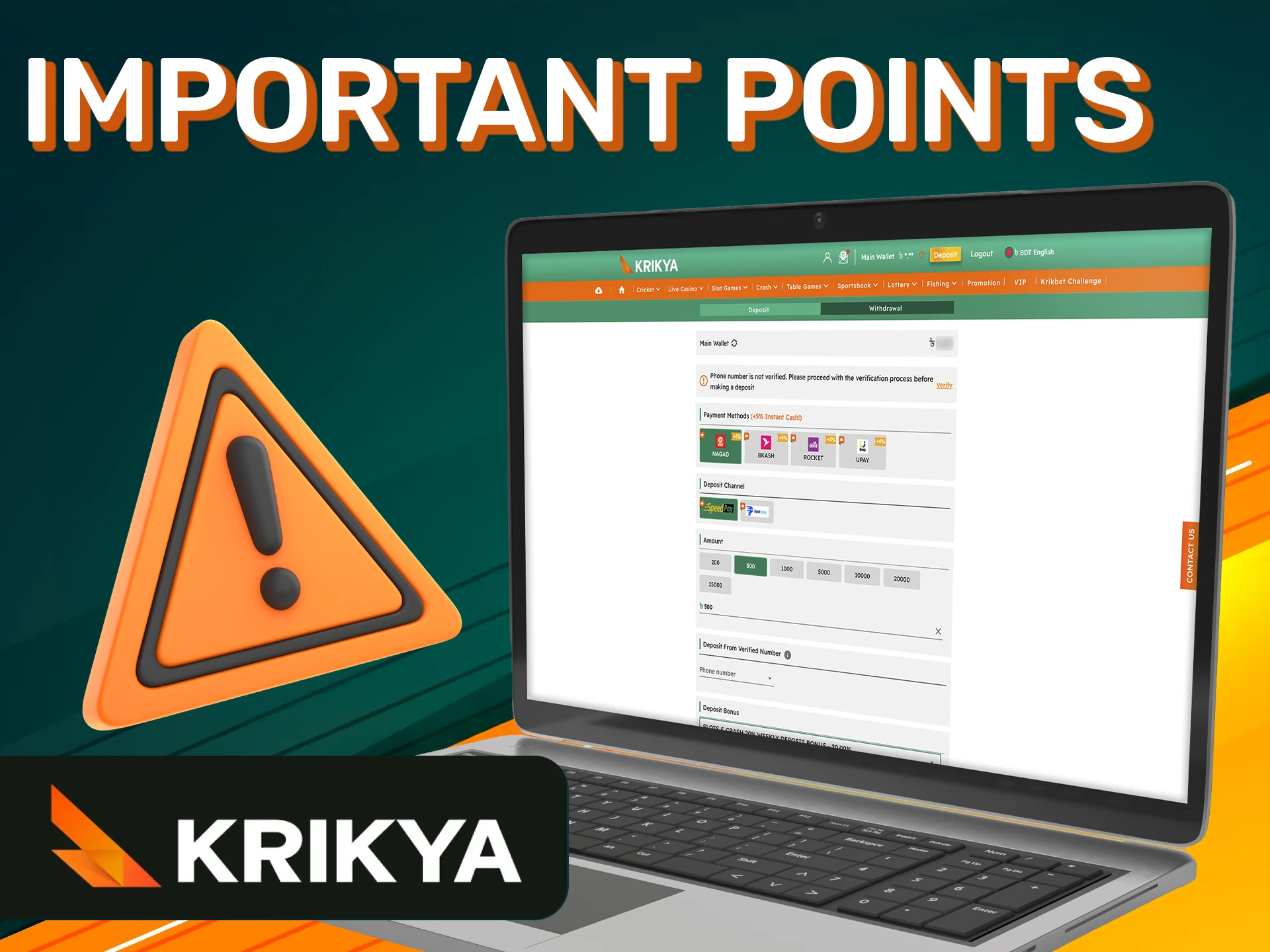 Important points to ensure transparency and security of transactions on Krikya.